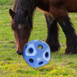 Maxbell Fun 15.7" Horse Treat Ball Horse Toys Feed Ball Feeding Toy Multipurpose Blue