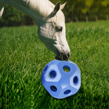 Maxbell Fun 15.7" Horse Treat Ball Horse Toys Feed Ball Feeding Toy Multipurpose Blue