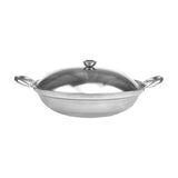 Maxbell Stainless Steel Pot with Lid Cookware Hotpot for Hiking Picnic Outdoor 27cmx7.5cm