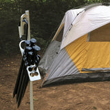 Maxbell Stainless Steel Tent Stakes Storage Pegs Holder Container for Camping Trip