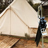 Maxbell Stainless Steel Tent Stakes Storage Pegs Holder Container for Camping Trip