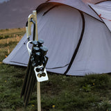 Maxbell Stainless Steel Tent Stakes Storage Pegs Holder Container for Camping Trip