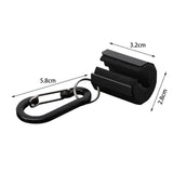 Maxbell Creek Rod Clip with Keychain Fly Fishing Rod Clips Accessory Lightweight Black