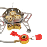 Maxbell Portable Camping Gas Stove Adjustable Stable for Travel Picnic Backpacking