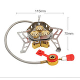 Maxbell Portable Camping Gas Stove Adjustable Stable for Travel Picnic Backpacking