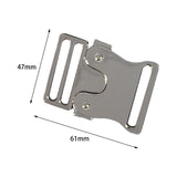 Maxbell 2Pcs Metal Side Release Belt Buckles Fasteners for Garment Backpack Strap