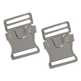 Maxbell 2Pcs Metal Side Release Belt Buckles Fasteners for Garment Backpack Strap
