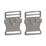 Maxbell 2Pcs Metal Side Release Belt Buckles Fasteners for Garment Backpack Strap