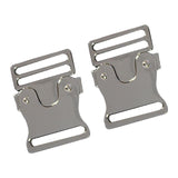 Maxbell 2Pcs Metal Side Release Belt Buckles Fasteners for Garment Backpack Strap