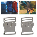 Maxbell 2Pcs Metal Side Release Belt Buckles Fasteners for Garment Backpack Strap