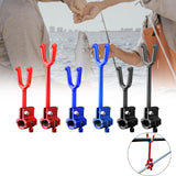 Maxbell Metal Fishing Rod Holder Fishing rod bracket lock Bracket Locker for Outdoor Fishing Red, Short