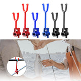 Maxbell Metal Fishing Rod Holder Fishing rod bracket lock Bracket Locker for Outdoor Fishing Red, Short