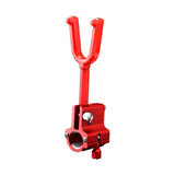 Maxbell Metal Fishing Rod Holder Fishing rod bracket lock Bracket Locker for Outdoor Fishing Red, Short