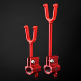 Maxbell Metal Fishing Rod Holder Fishing rod bracket lock Bracket Locker for Outdoor Fishing Red, Long