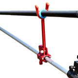 Maxbell Metal Fishing Rod Holder Fishing rod bracket lock Bracket Locker for Outdoor Fishing Red, Long