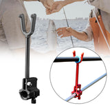 Maxbell Metal Fishing Rod Holder Fishing rod bracket lock Bracket Locker for Outdoor Fishing Black, Long