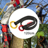 Maxbell Cambium Saver Tree Arborist Friction Saver for Outdoor Exploring Hiking Black 120cm