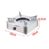 Maxbell Compact Alcohol Stove Burner Sturdy Kitchen Equipment Cooking BBQ Hiking Argent