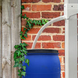 Maxbell Rain Water Collection System Yard Gutter Drain with Hose Rainwater Collector White