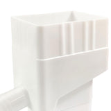 Maxbell Rain Water Collection System Yard Gutter Drain with Hose Rainwater Collector White