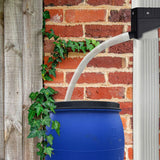 Maxbell Rain Water Collection System Yard Gutter Drain with Hose Rainwater Collector Black