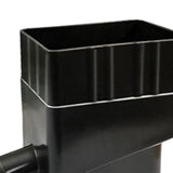 Maxbell Rain Water Collection System Yard Gutter Drain with Hose Rainwater Collector Black