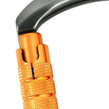 Maxbell Climbing Carabiner Clip Sturdy for Camping Hammock Rappelling Mountaineering Gray  Auto Lock