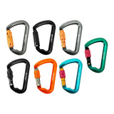 Maxbell Climbing Carabiner Clip Sturdy for Camping Hammock Rappelling Mountaineering Gray  Auto Lock