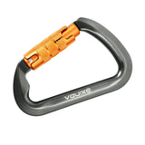 Maxbell Climbing Carabiner Clip Sturdy for Camping Hammock Rappelling Mountaineering Gray  Auto Lock