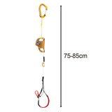Maxbell Rock Climbing Ascender Rope Foot Loop Ascender Webbing Gear for Rappelling Aureate