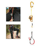 Maxbell Rock Climbing Ascender Rope Foot Loop Ascender Webbing Gear for Rappelling Aureate