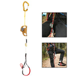 Maxbell Rock Climbing Ascender Rope Foot Loop Ascender Webbing Gear for Rappelling Aureate