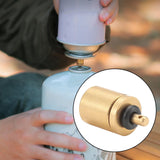 Maxbell Gas Refill Adapter Filling Gas Canister Inflation Valve Brass for Gas Tank