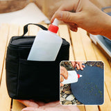 Maxbell Portable Condiments Box Handbag Travel Empty Camping Spice Jars Storage Bag Black