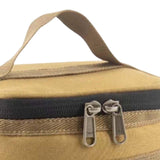 Maxbell Portable Condiments Box Handbag Travel Empty Camping Spice Jars Storage Bag Khaki