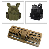 Maxbell Vest Quick Release Buckle Slider for Hunting Backpack Strap Belt Accessories Khaki Long