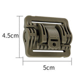 Maxbell Vest Quick Release Buckle Slider for Hunting Backpack Strap Belt Accessories Green Short