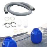 Maxbell Rain Barrel Overflow Hose Kit Durable for Farm Outdoor Activities Garden 2cm Without Taper
