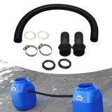 Maxbell Rain Barrel Overflow Hose Kit Durable for Farm Outdoor Activities Garden 2.5cm Without Taper