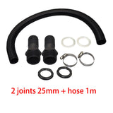 Maxbell Rain Barrel Overflow Hose Kit Durable for Farm Outdoor Activities Garden 2.5cm Without Taper