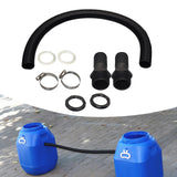 Maxbell Rain Barrel Overflow Hose Kit Durable for Farm Outdoor Activities Garden 3.8cm Without Taper