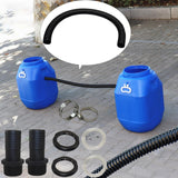 Maxbell Rain Barrel Overflow Hose Kit Durable for Farm Outdoor Activities Garden 3.8cm Without Taper
