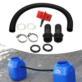 Maxbell Rain Barrel Overflow Hose Kit Durable for Farm Outdoor Activities Garden 3.8cm With Taper