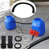 Maxbell Rain Barrel Overflow Hose Kit Durable for Farm Outdoor Activities Garden 3.8cm With Taper