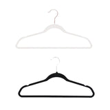 Maxbell 10x Coats Racks Trouser Non Slip Clothes Hangers for Cloakroom Nursery White