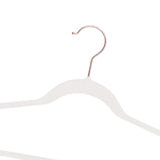 Maxbell 10x Coats Racks Trouser Non Slip Clothes Hangers for Cloakroom Nursery White