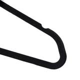 Maxbell 10x Coats Racks Trouser Non Slip Clothes Hangers for Cloakroom Nursery Black