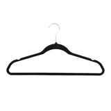 Maxbell 10x Coats Racks Trouser Non Slip Clothes Hangers for Cloakroom Nursery Black