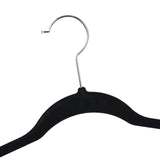 Maxbell 10x Coats Racks Trouser Non Slip Clothes Hangers for Cloakroom Nursery Black
