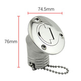 Maxbell Marine Boat Deck Fill Filler Hardware Durable for Trailer Marine Replacement 1.5inch 76mmx74.5mm